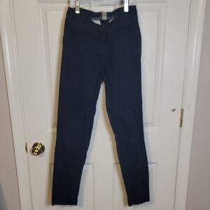 Bass 0 Women's Navy Straight Leg Chino Pants